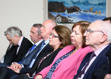 Members of the audience who attended the Cathaoirleach’s Reception in honour of Dr. Peter FitzGerald founder and Managing Director of Randox held on Tuesday in the Dungloe Public Service Centre.