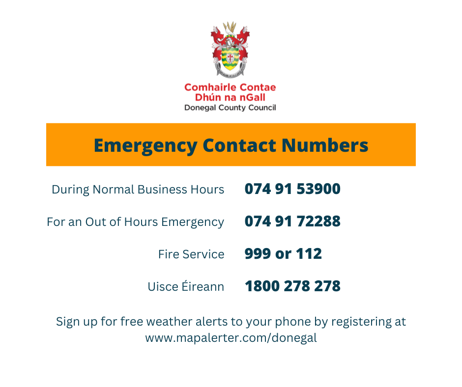 Status Orange Weather Warning for Donegal - Key Public Safety Messages
