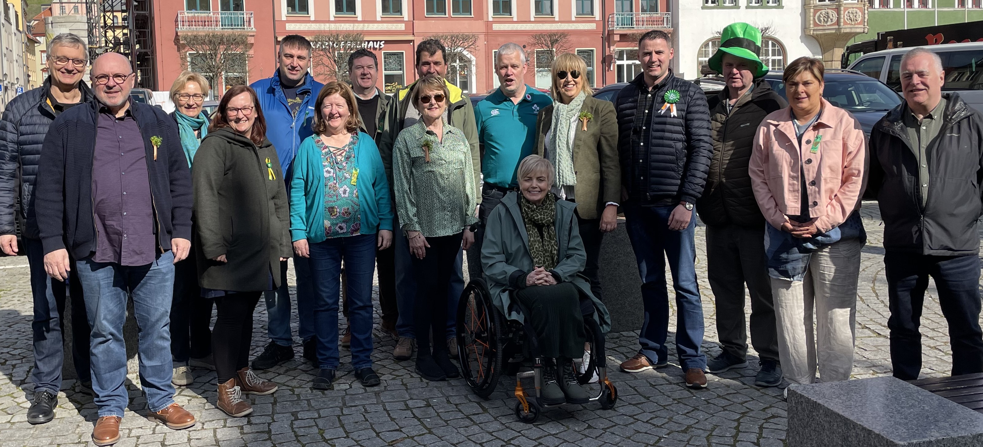 The Donegal delegation visting the town of Rudolstadt for St Patrick’s Day, 2024